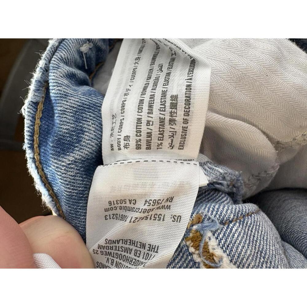 Abercrombie Fitch Jeans Womens 26 2 Ankle Straight Ultra High Rise Chewed Hem - Picture 10 of 11